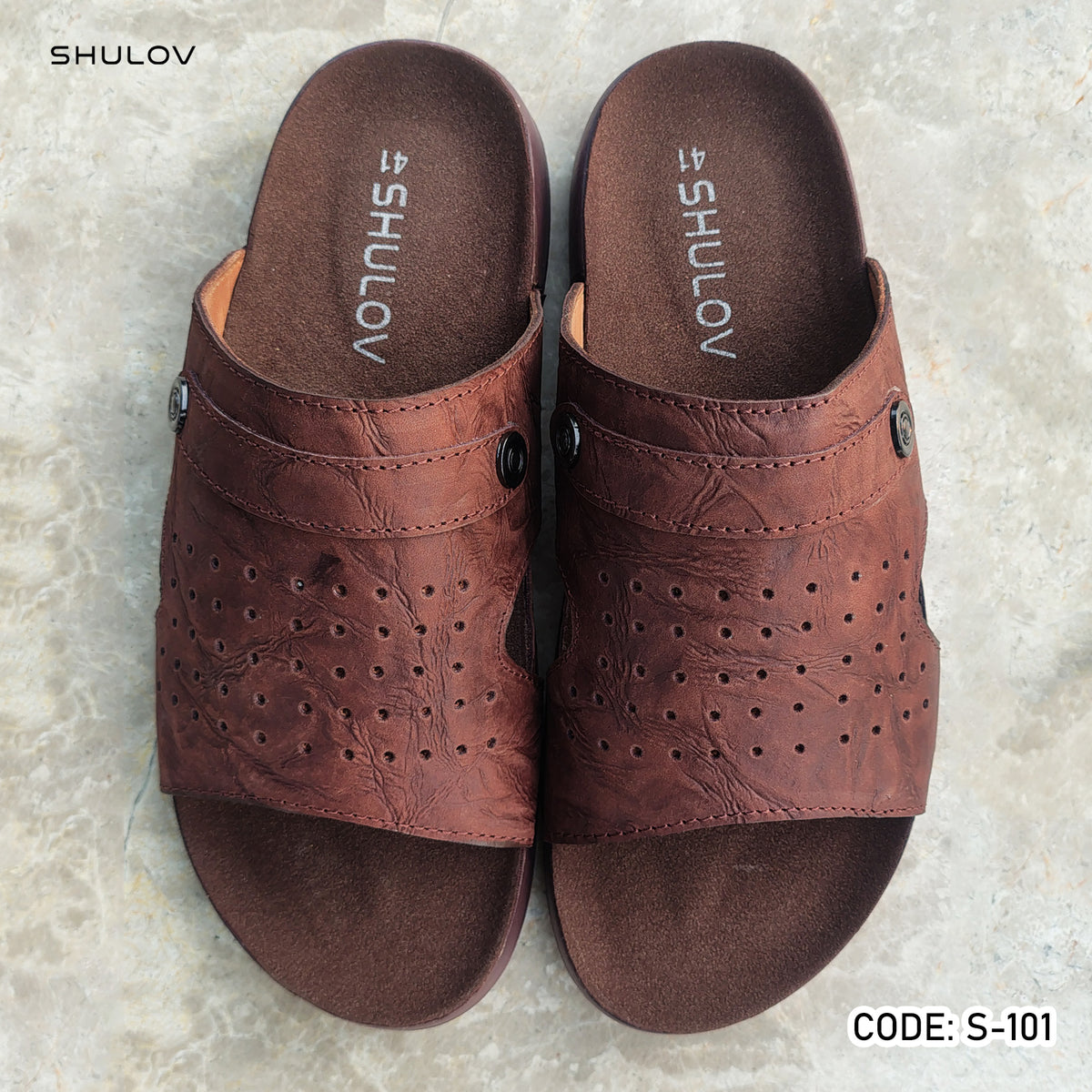 Trendy Nubuck Full Grain Worthy Leather Fashionable Sandal - 101