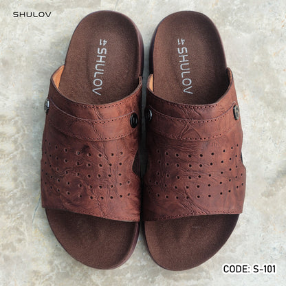Trendy Nubuck Full Grain Worthy Leather Fashionable Sandal - 101